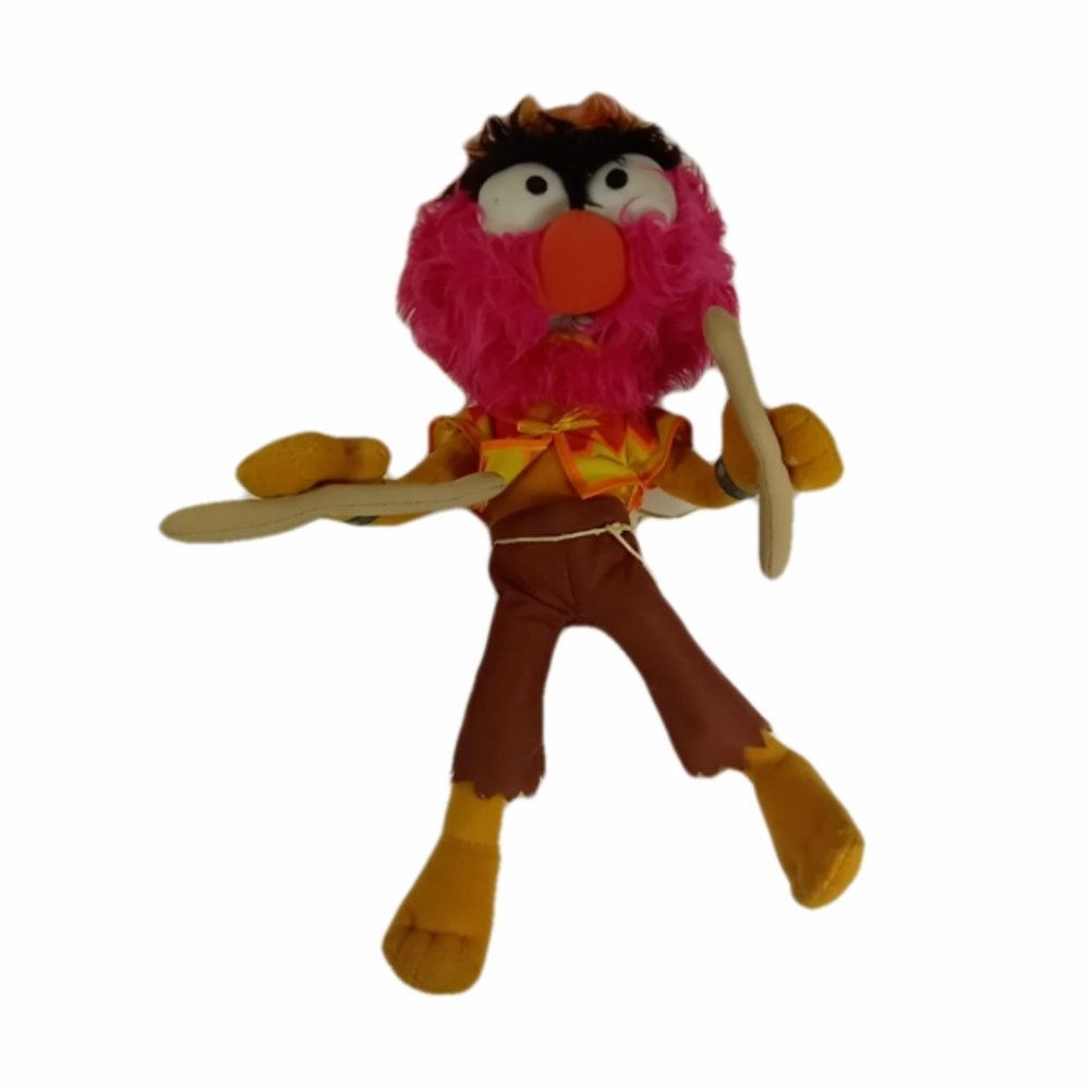 Animal with Drum Sticks 12" Poseable Plush Disney Theme Parks Muppet Vision 3D